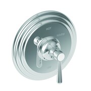 NEWPORT BRASS Pressure Shower Trim Plate W/ Handle. Less Showerhead, Arm, Blk 4-1664BP/56